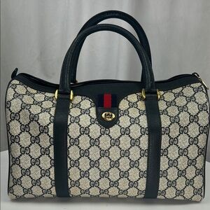 Gucci blue Boston bag excellent condition.